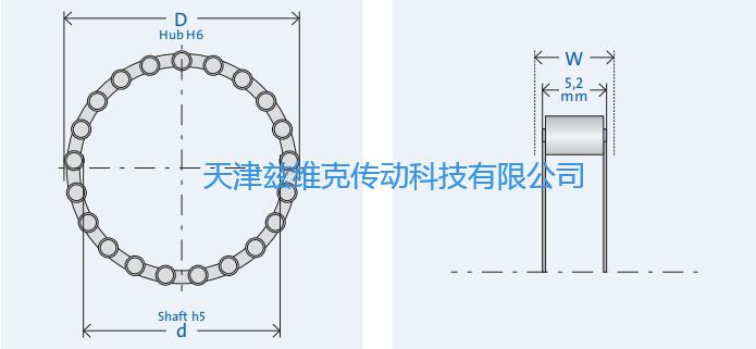 GMNRL443-4單向軸承圖紙